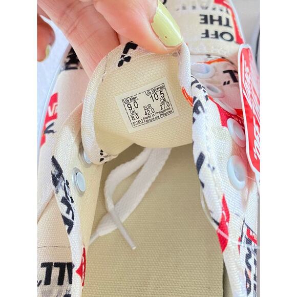 NEW UNISEX VANS OFF THE WALL US 9M Authentic PACKING TAPE design Lace-Up Sneaker - Picture 9 of 12